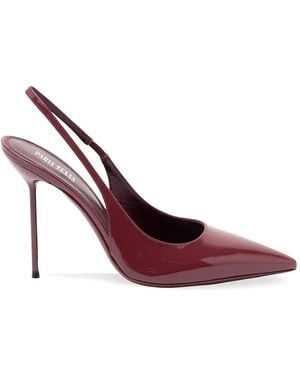 Paris Texas Lidia Slingback Court Shoes - Purple