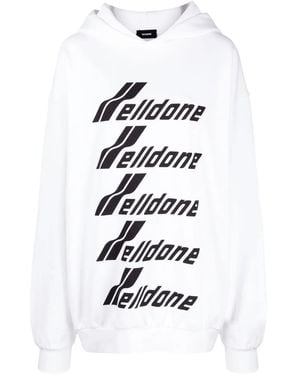 we11done Hoodie Mit Logo - Weiß