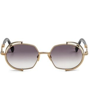 Cazal Oval-Frame Sunglasses - Metallic
