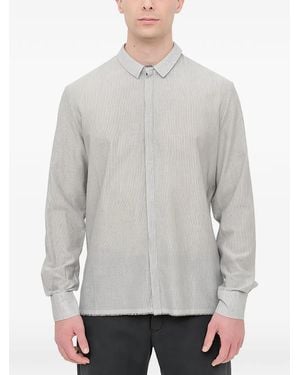 Label Under Construction Long-Sleeve Shirt - Gray