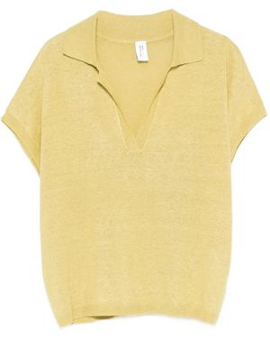 Bomboogie V-Neck Short-Sleeve T-Shirt - Yellow