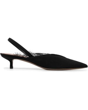 Neous Irena Sling Back Suede Mules - Black