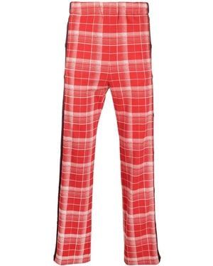 Marni Plaid-Check Print Trousers - Red