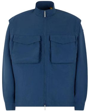 K-Way Orian Flap-Pocket Zip-Up Jacket - Blue