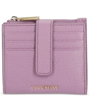 Coccinelle Leather Wallet - Purple