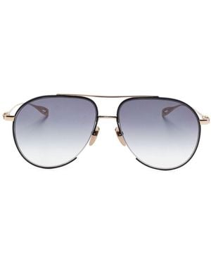 Chrome Hearts Lunettes De Soleil Stop' Blu - Bleu