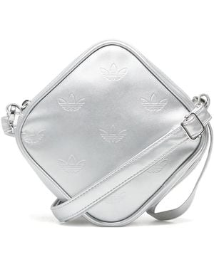 adidas Adicolor Diamond-Shaped Messenger Bag - Grey