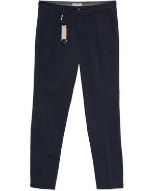 Manuel Ritz Slim-Fit Trousers - Blue