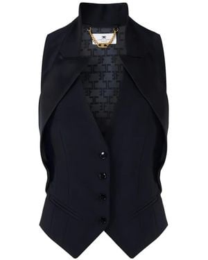 Elisabetta Franchi Waistcoat - Blue