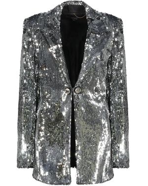 Ellery Sequinned Blazer - Grey