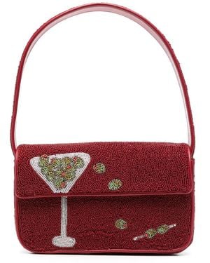 STAUD Tommy Schultertasche - Rot