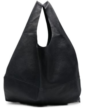 Cortana Xl U Slouchy Paneled Shopper Tote Bag - Black