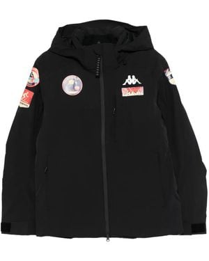 Kappa Patch-Appliqué Jacket - Black