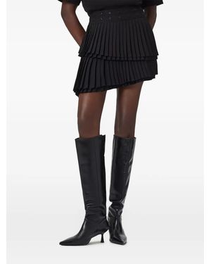 AllSaints Oona Pleated Mini Skirt - Black