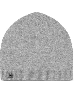 Dolce & Gabbana Béret En Maille À Détails De Clous - Grey
