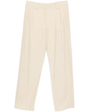 Liviana Conti Belt-Loop Pocket Trousers - White