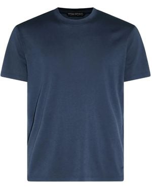 Tom Ford クルーネック Tシャツ - ブルー