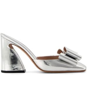 Giambattista Valli Pop-Bow Mules 100Mm - Weiß