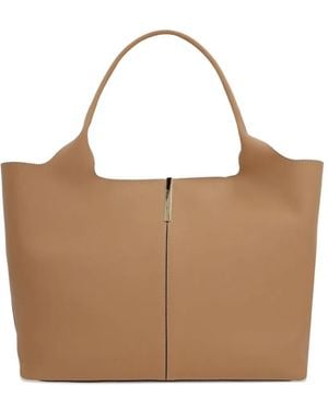 Tod's Leather Tote Bag - Brown