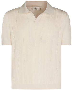 Altea Pointelle-Knit T-Shirt - White