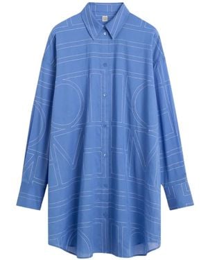TOTEME Cotton Blend Shirt - Blue