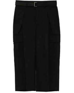 Sacai Belted Cargo Pants - Black