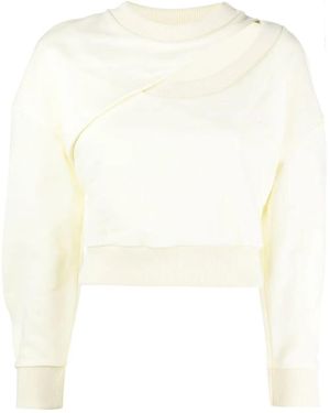 McQueen Sudadera con logo bordado - Blanco