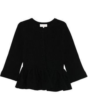 LIBEROWE Peplum Cardigan - Black