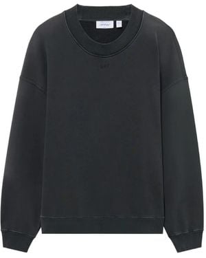 Off-White c/o Virgil Abloh Laundry Off Stamp Oversized Crewneck - Black