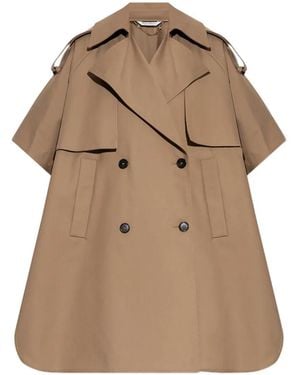 Max Mara Jas Met Cape - Naturel