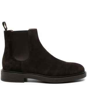 Gianvito Rossi Stivali Douglas Con Inserti Laterali - Nero