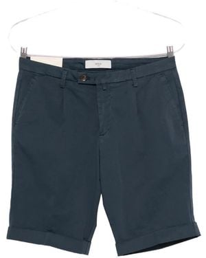 Briglia 1949 Pleated Turned-Up Shorts - Blue