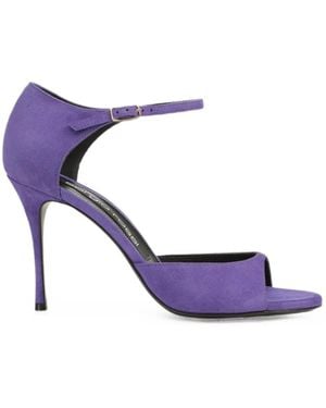 Sergio Rossi Godiva Ankle-Strap Sandals - Purple