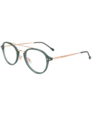 Isabel Marant Bril Met Rond Montuur - Wit