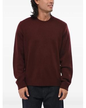 Vince Ribbed-Trim Crew-Neck Jumper - Red