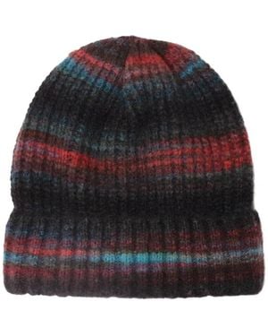 Xirena Gestreifte Beanie - Schwarz
