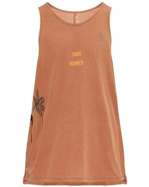 adidas X Song For The Mute Graphic-Print Tank Top - Brown