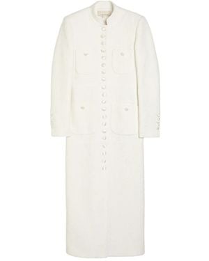 LIBEROWE Imperial Single-Breasted Coat - White