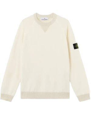 Stone Island Crew-Neck Jumper - White