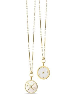 Monica Rich Kosann Constellation Mother-Of-Pearl And Diamond Necklace - White