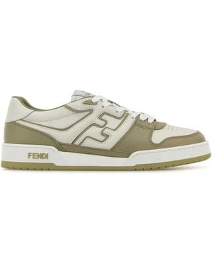 Fendi ロゴパッチ スニーカー - ホワイト
