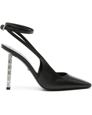 Gcds 120Mm Slingback Leather Pumps - Black