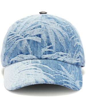 Palm Angels Baseballkappe Aus Palmen-Jacquard - Blau