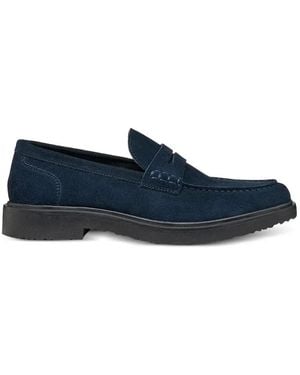 Geox Massimiano Suede Loafers - Blue