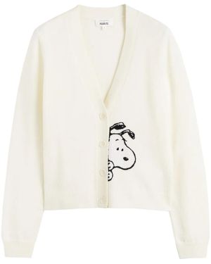 Chinti & Parker Cardigan Snoopy - Bianco