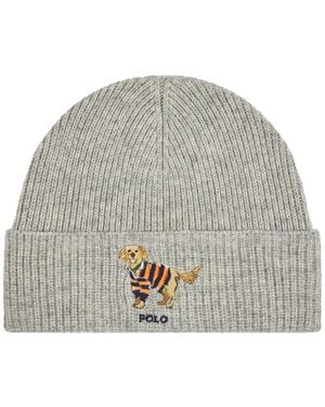 Polo Ralph Lauren Golden Retriever Beanie - Grau
