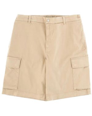 Woolrich Short Cargo À Taille Élastiquée - Natural