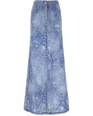 Ermanno Scervino マキシスカート - ブルー