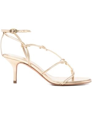Ba&sh 80Mm Knotted Leather Sandals - White