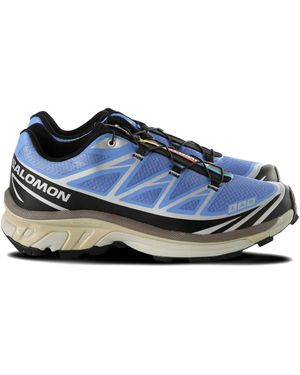 Salomon Xt6 Logo-Print Trainers - Blue